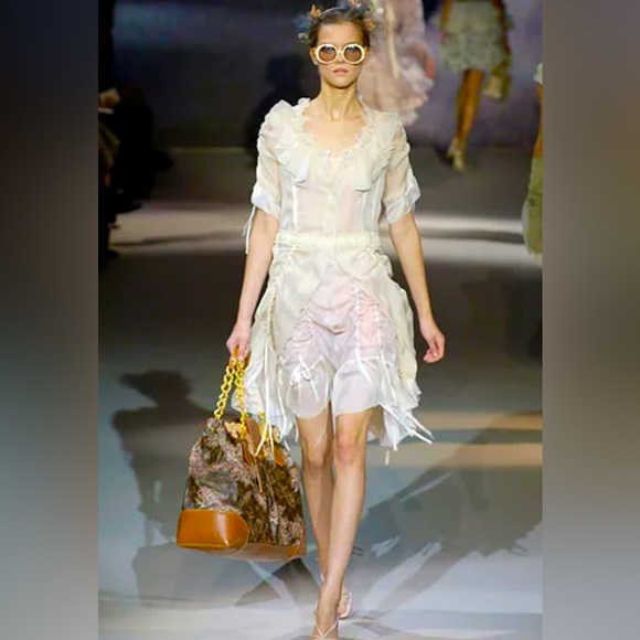Louis Vuitton Tops - Louis Vuitton Spring 2007 Runway Silk Sheer Blouse